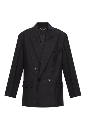 コート [vemver]DOUBLE BREASTED BUTTON HALF COAT_BLACK Dries Van Noten Jewel-Button Double-Breasted Blazer | Liberty